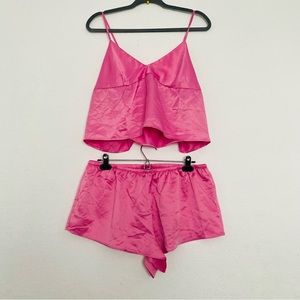 FLORA by FLORA NIKROOZ Pink 2 Piece Pajama Short Set Size Small